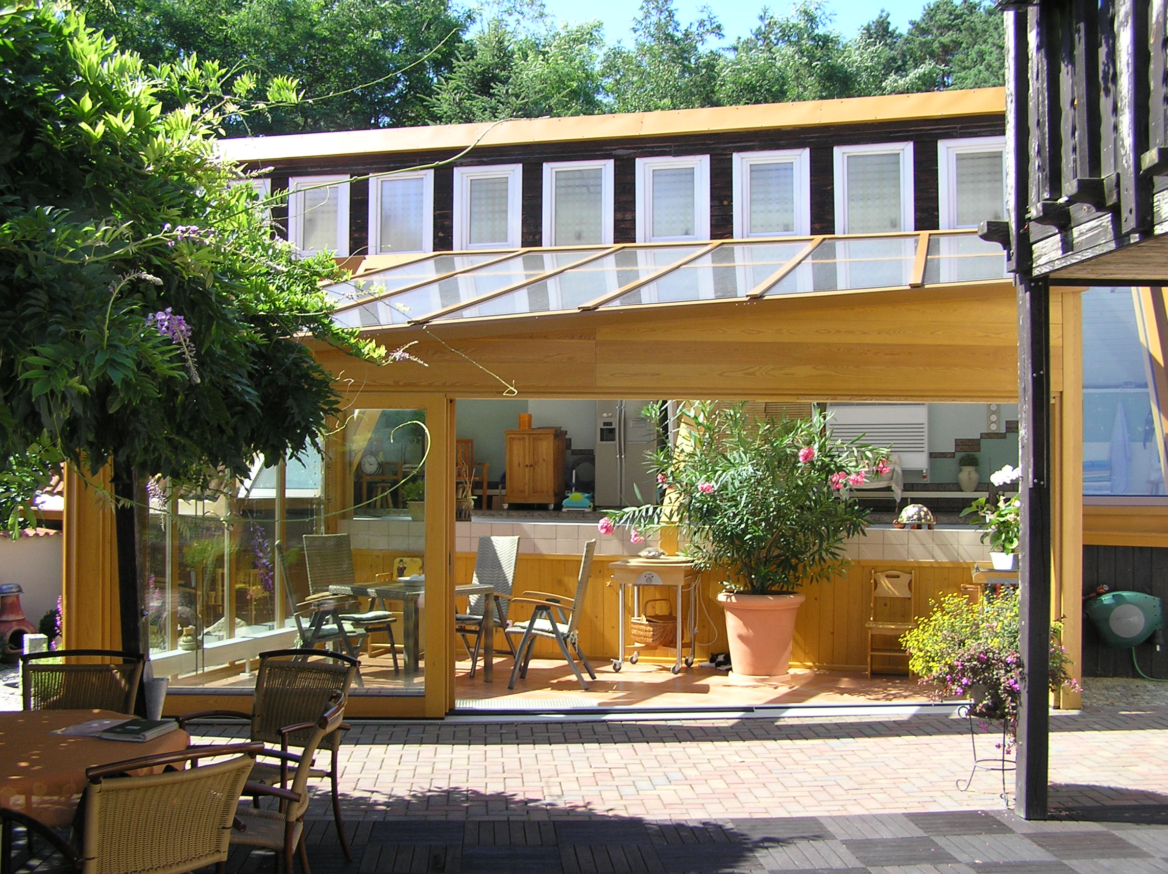 ogród zimowy drewniany